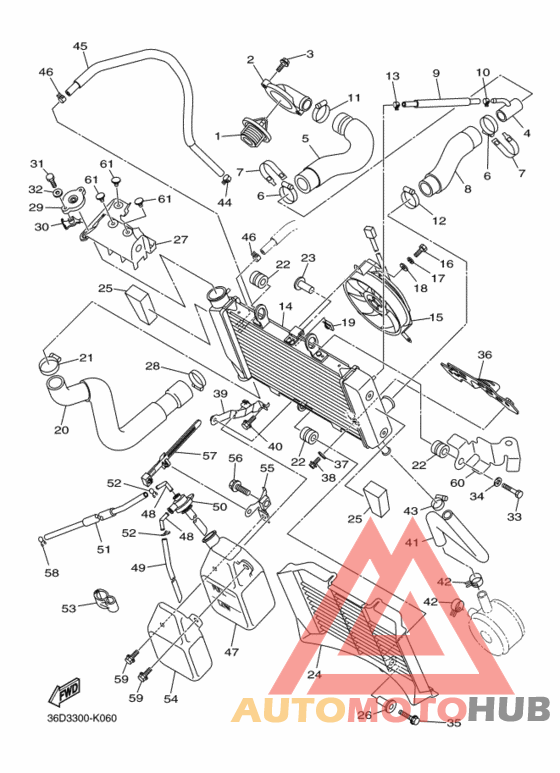 Радиатор и шланг