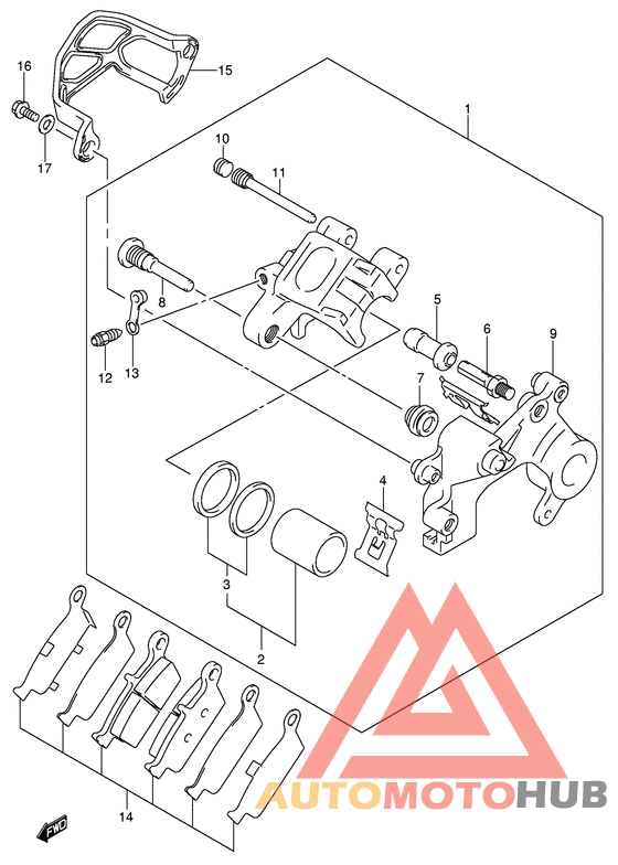 Задний суппорт