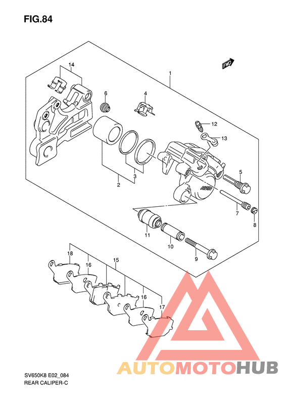 Задний суппорт
