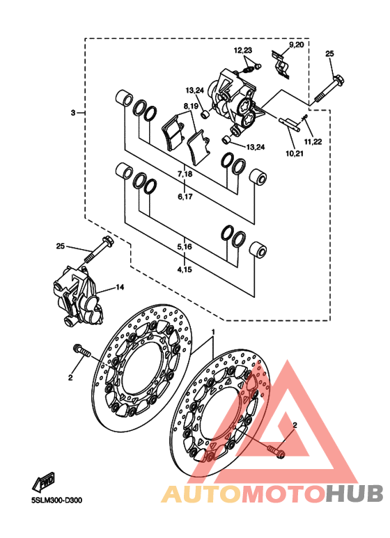 Front brake caliper 2