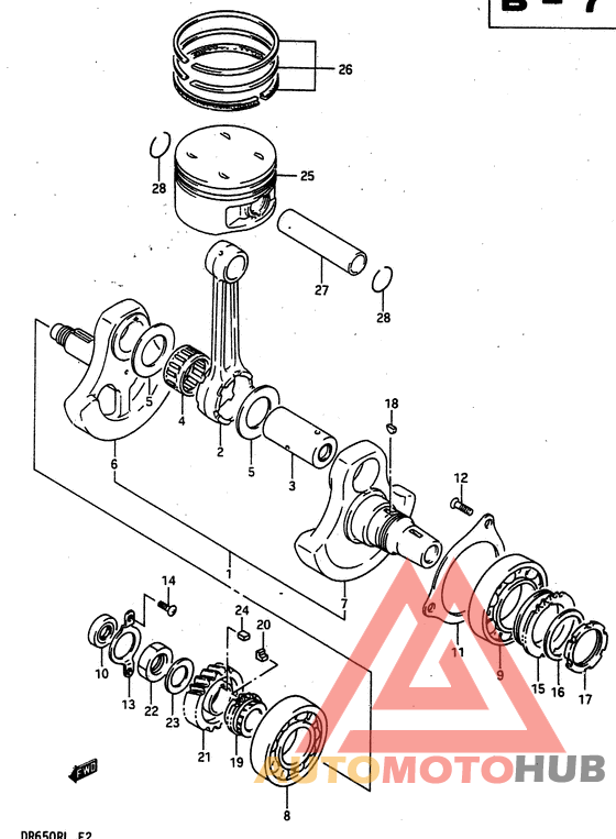 Вал коленчатый