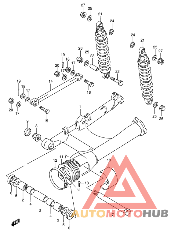 Маятник задний