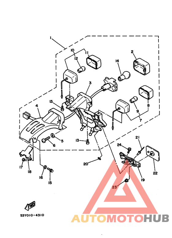 Taillight unit ass`y