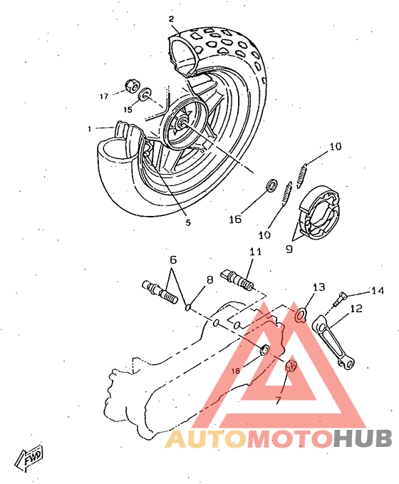 Переднее колесо