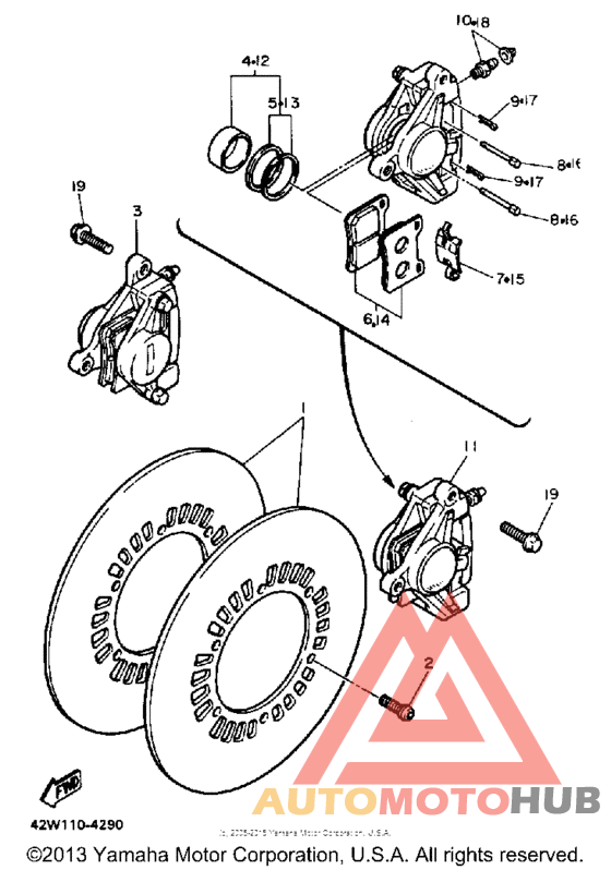 Передний суппорт
