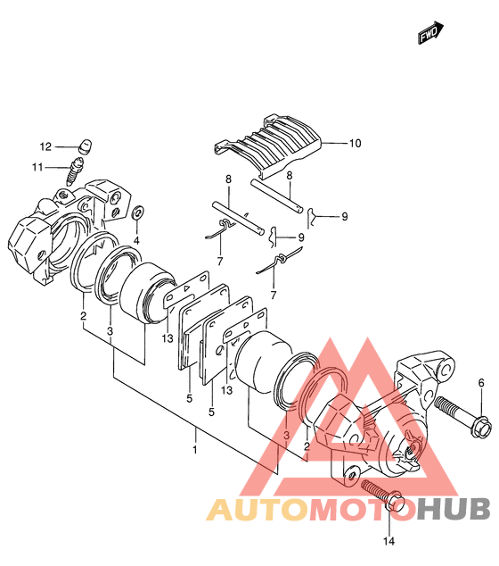 Задний суппорт