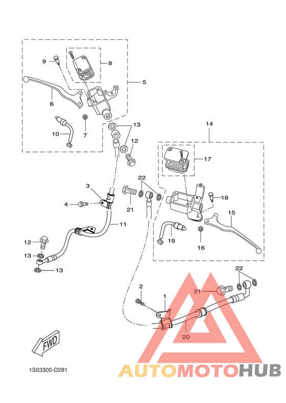 M. cylinder for disk brake