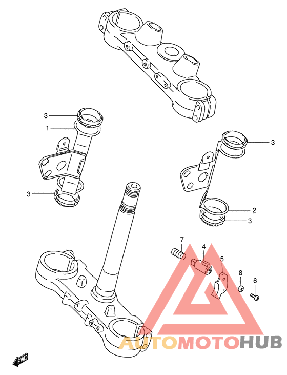 Headlamp housing bracket