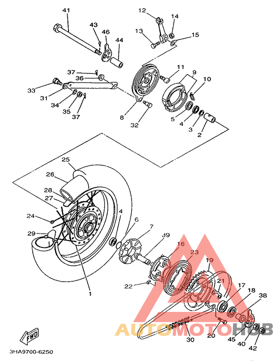 Переднее колесо