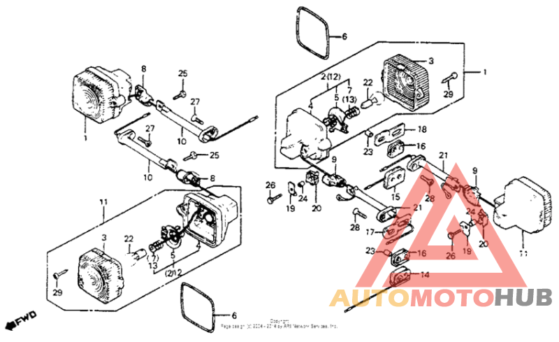 Turn signal 81-85