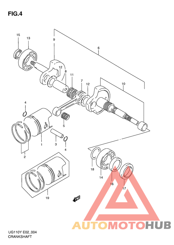 Вал коленчатый