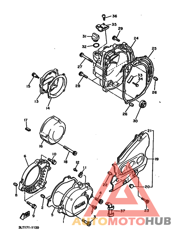 Crankcase cover ass`y  (v