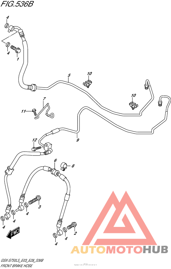 Front Brake Hose (Gsx-S750Al5 E28)