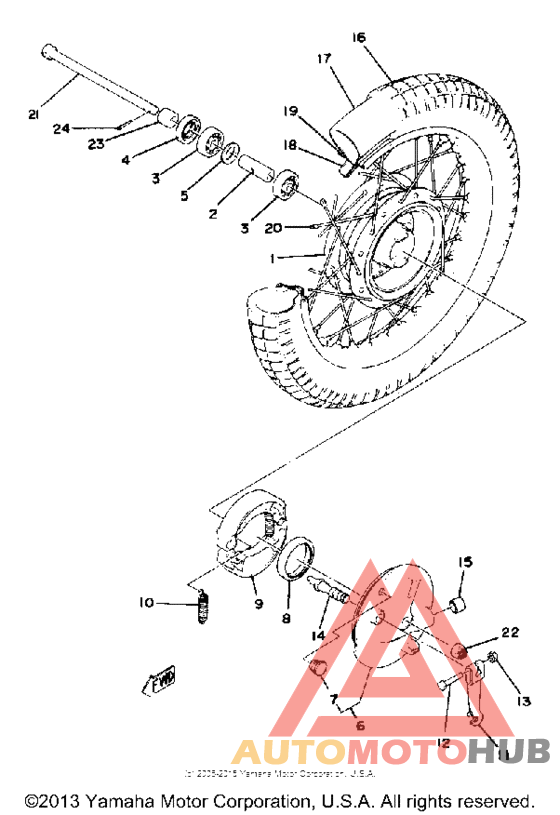 Переднее колесо