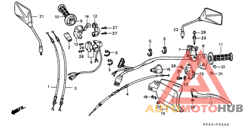 Handle lever/switch/ cable