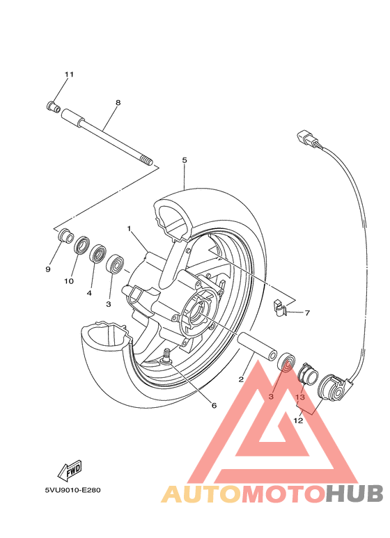 Переднее колесо