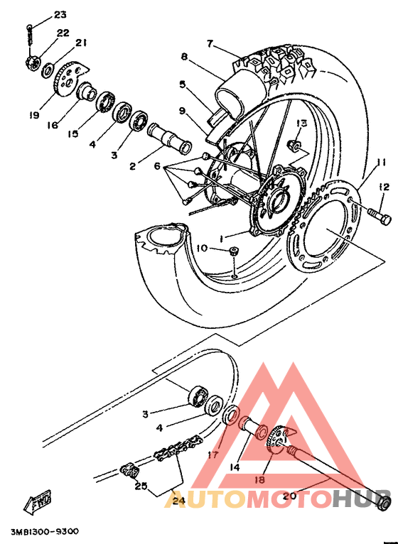 Переднее колесо