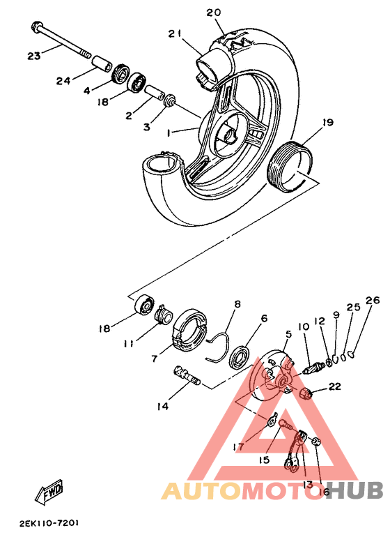 Переднее колесо