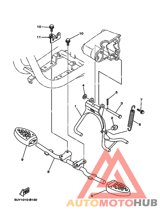 Support & repose pied