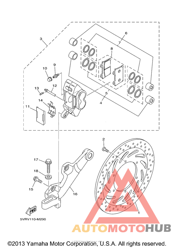 Задний суппорт