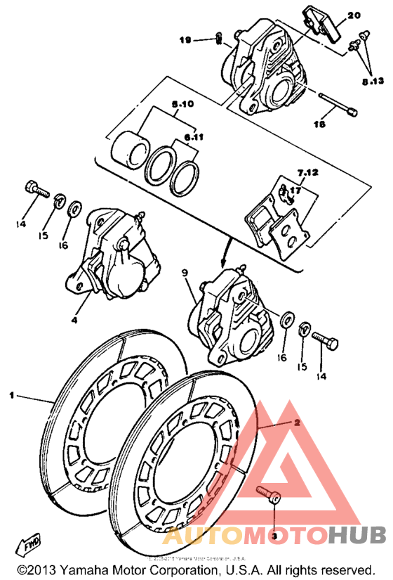 Передний суппорт