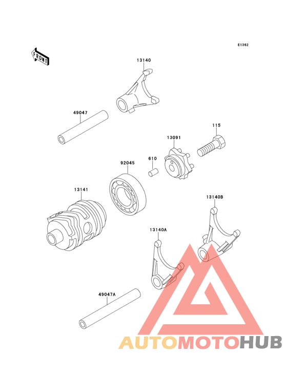 Change drum/shift fork