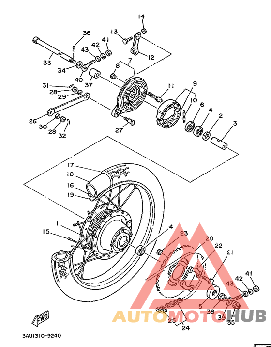 Переднее колесо