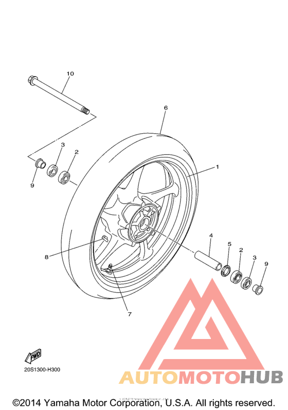 Переднее колесо