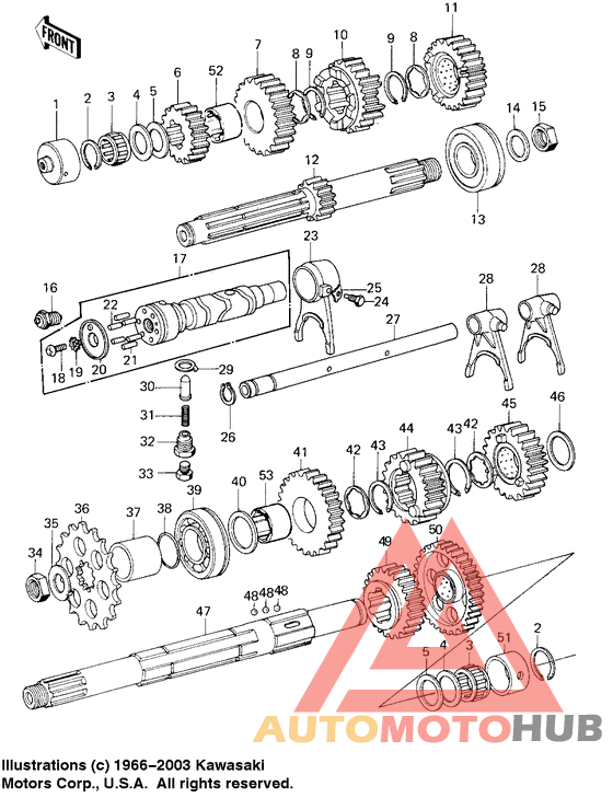 Transmission/change drum