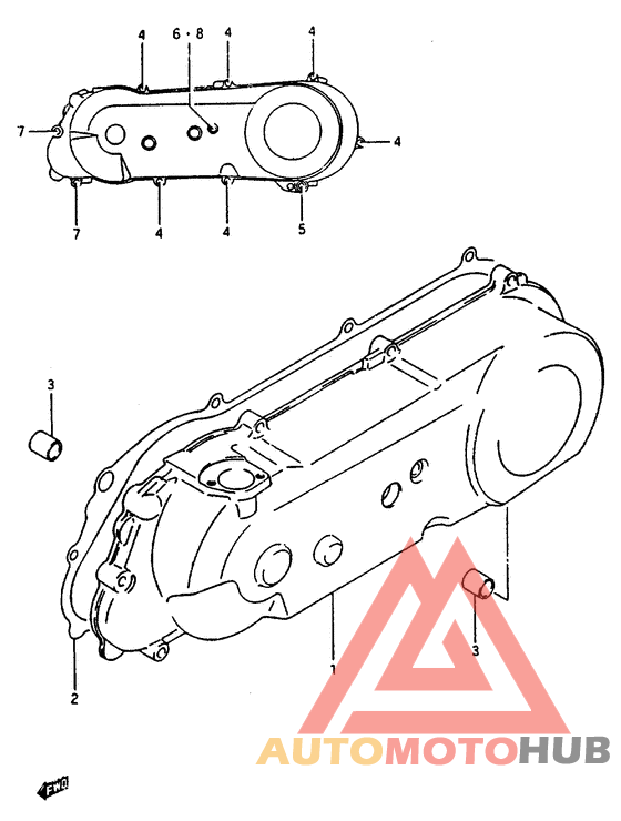 Crankcase left cover