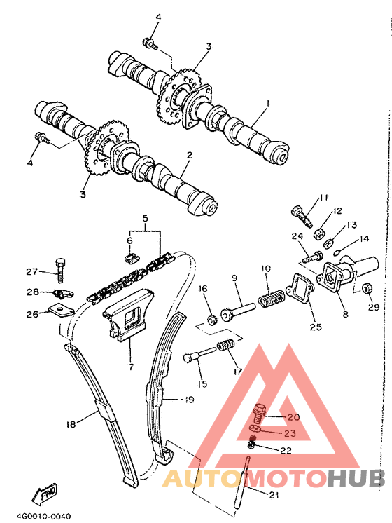 Camshaft. chain