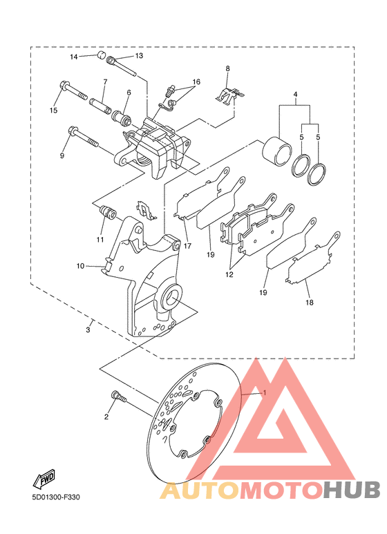 Задний суппорт