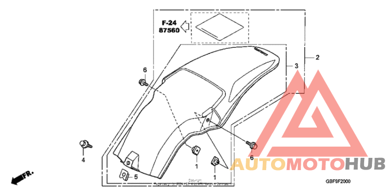 Задний бампер