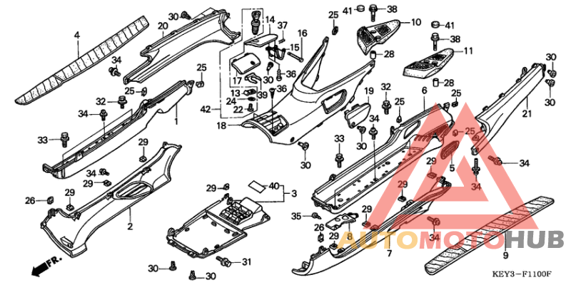 Floor panel/center cover