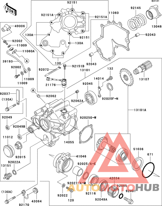 Front bevel gear(1/3)