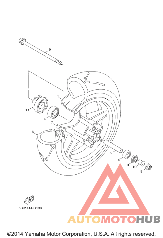 Переднее колесо