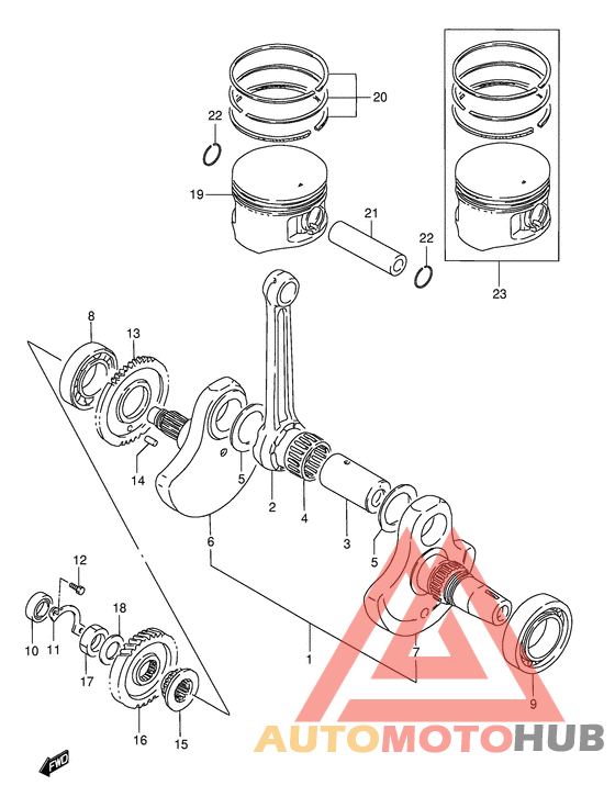 Вал коленчатый