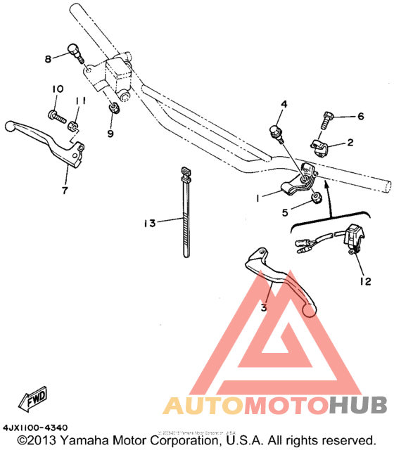 Handle switch - lever