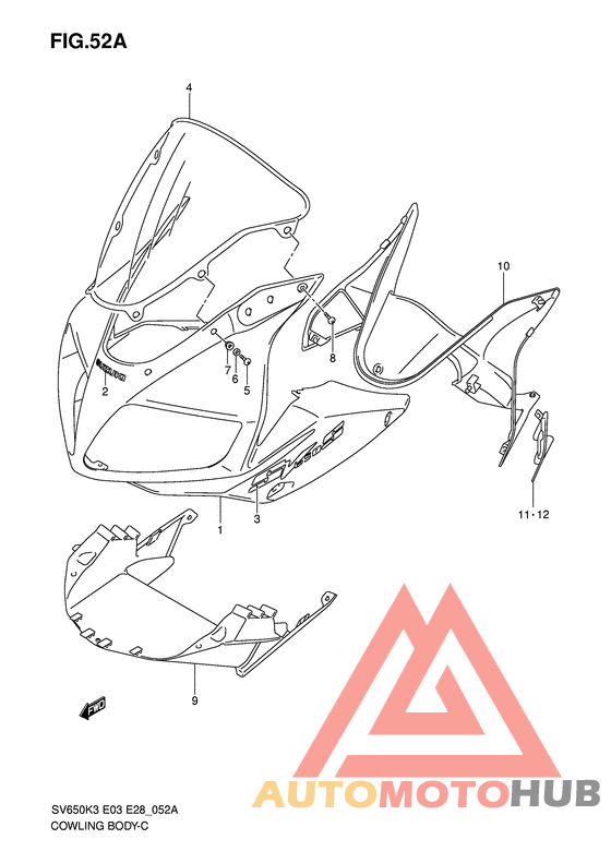 Cowling body