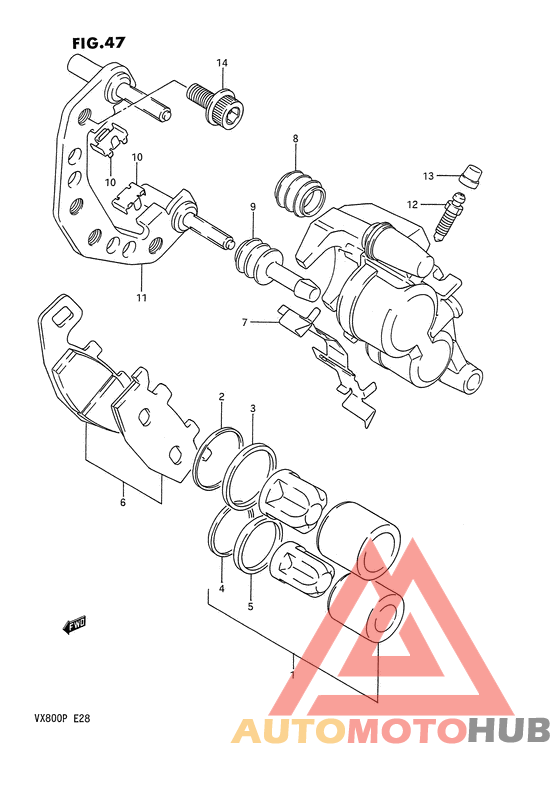 Передний суппорт