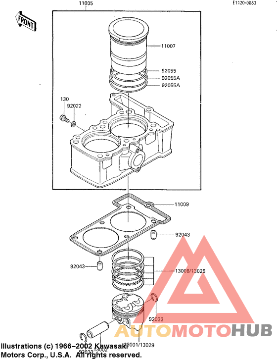 Cylinder/pistons