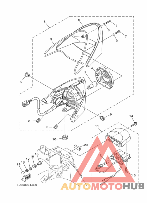 Taillight unit ass`y