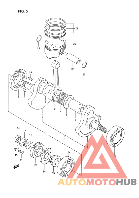 Вал коленчатый