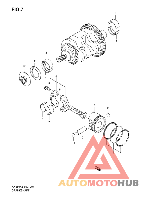 Вал коленчатый