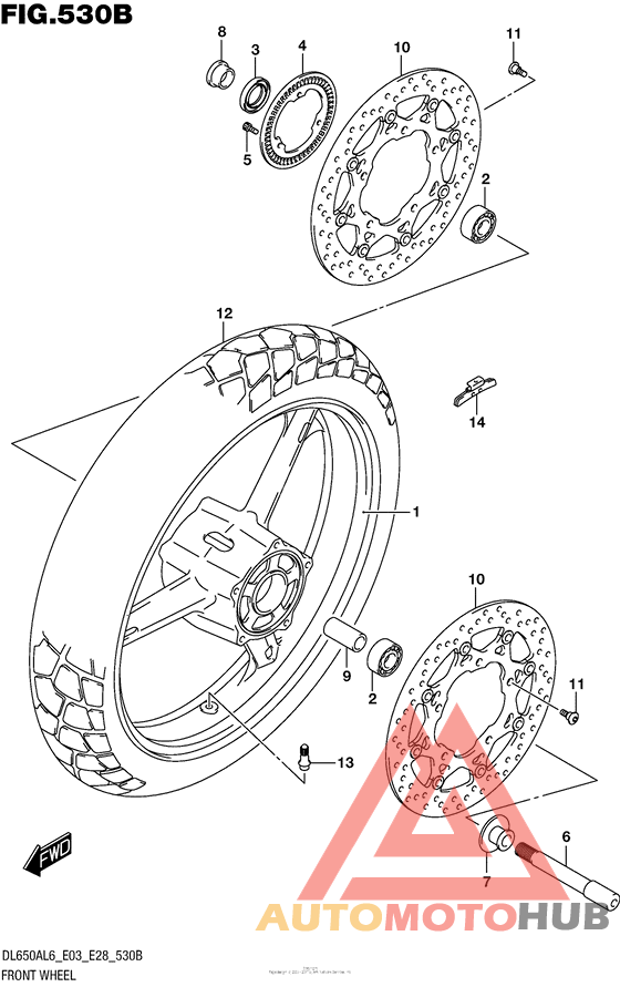 Front Wheel (Dl650Al6 E33)