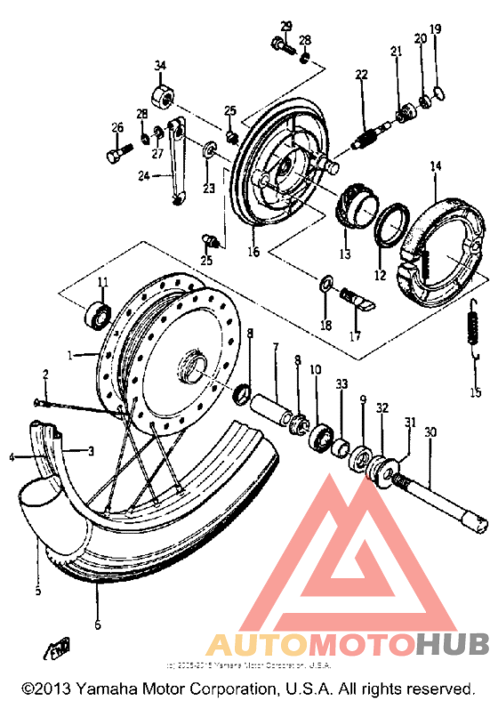 Переднее колесо