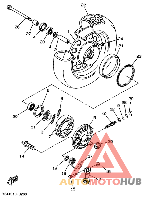 Переднее колесо