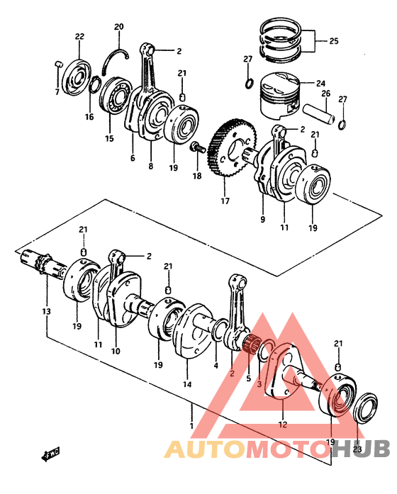 Вал коленчатый