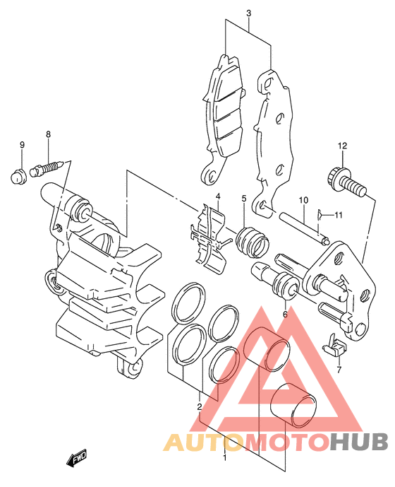 Передний суппорт