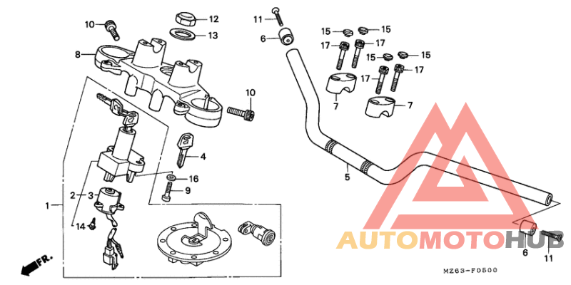 Handle pipe/top bridge